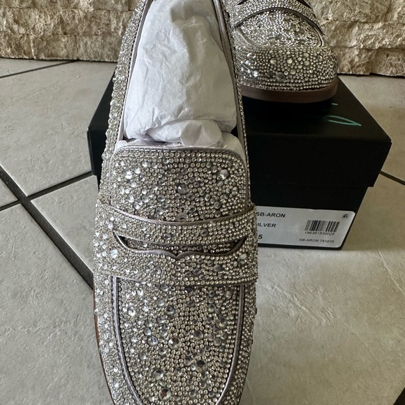 Betsey Johnson Shoes - Betsey Johnson Silver Loafers